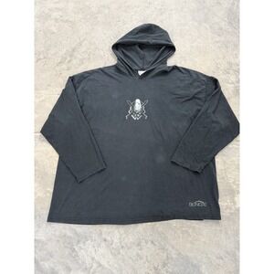 Bungie Halo Master Chief Skull Logo Hoodie Adult 2XL Black Long Sleeve